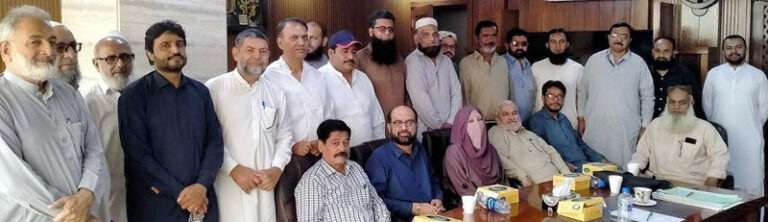 سیکرٹری ویلفیئر بورڈ سندھ سے مزدور رہنمائوں کی ملاقات